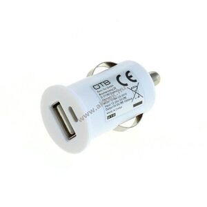 OTB USB-s autós töltő, fehér, 1A - A készlet erejéig kép