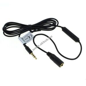 OTB 3, 5mm-es audió adapter hosszabbító fejhallgatóhoz 1.25m + mikrofon és kábel - Kiárusítás kép