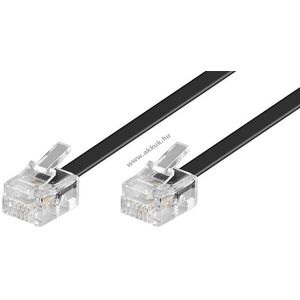 Goobay telefonkábel RJ11 dugó (6P4C) - RJ11 dugó (6P4C) 6m fekete CCA kép