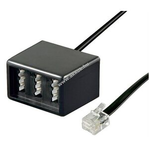 Goobay TAE telefonadapter 3x TAE N/F/N aljzat > RJ11/RJ14 dugó (6P4C) kép