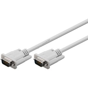 Goobay VGA-VGA kábel 15 tűs VGA csatlakozó 5m nikkelezett szürke kép