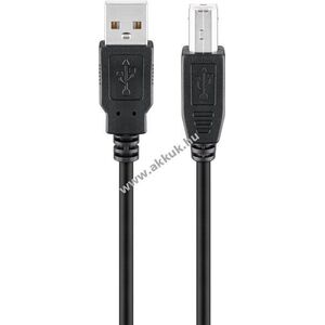 Goobay USB-A-USB-B kábel 0, 25m fekete USB2.0 480Mbit/s 0, 5A 2, 5W kép