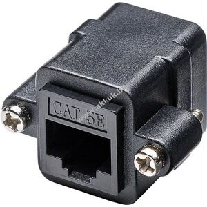 Goobay RJ45 moduláris összekötő szerelőflanss CAT5e 2x RJ45 aljzat (8P8C) kép