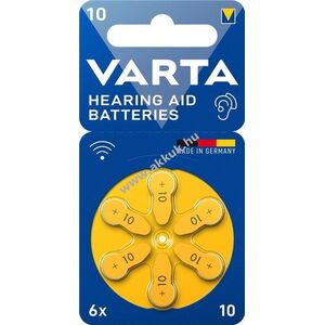 Varta Acoustic Special PR70 hallókészülék elem 1, 45V 6db/csomag Cink-levegő kép