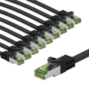 Goobay GHMT-tanúsított CAT 8.1 S/FTP (PiMF) patchkábel 2m szürke 10db/csomag LSZH rézvezető kép