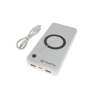VARTA Vezeték nélküli Power Bank 20000mAh 3, 7V 74Wh 20W USB-C 10W Li-Polymer kép