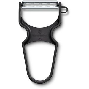 Victorinox Rapid zöldséghámozó fogazott pengével, műanyag, fekete kép