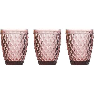 Tognana 3 darabos ciklámen rózsaszín pohár készlet, 260 ml, DIAMOND CICLAMINO kép