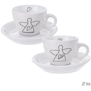 Orion ANGEL Kerámia csésze + csészealj, 90 ml, 2 db kép