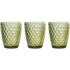 Tognana DIAMOND VERDE pohárkészlet, 3 darab, zöld, 260 ml kép