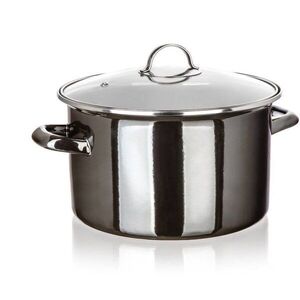 BANQUET METALLIC Black zománcozott 26 cm 6 l, fedővel kép