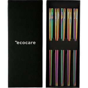 ECOCARE Fém Sushi pálcika dobozban Rainbow 10 db kép