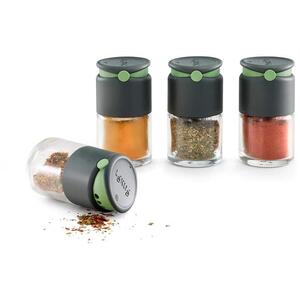 Lékué Spice Shakers, 4 darabos fűszertartó szett, üveg kép