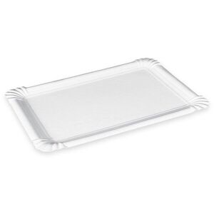 Wimex Papírtányér `4`, 13 × 20 cm, fehér - 100 darab kép