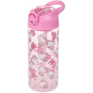 Baagl szívószálas tritán kulacs - Hello Kitty Sweet Leopard, 500 ml kép