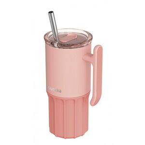 Quokka Umi szívószállal 720 ml, Peachy Pink kép