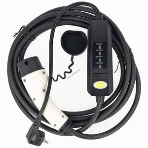 Töltőkábel Schuko dugó Typ2 Mode2 230V 13A 1-fázis 3kW 6m 1, 79kg IP54 kép