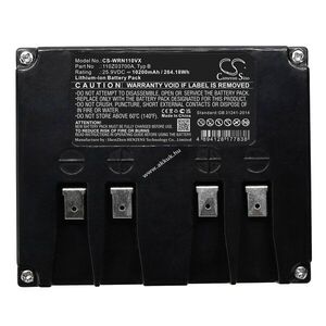 Helyettesítő fűnyíró akku Wiper Stiga Autoclip 125 110Z03700A 10200mAh 264.18Wh 25.9V kép