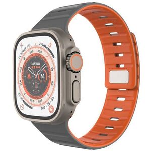 FIXED Silicone Magnetic Strap Apple Watch 44 / 45 / 46 / 49 mm - világosszürke kép