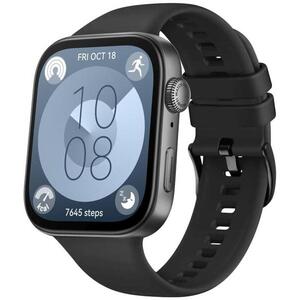 FIXED Silicone Strap Huawei Watch FIT 3 - fekete kép