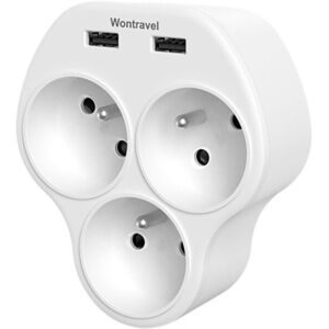 Wontravel splitter 3 x + 2 USB 16A / 4000W kép