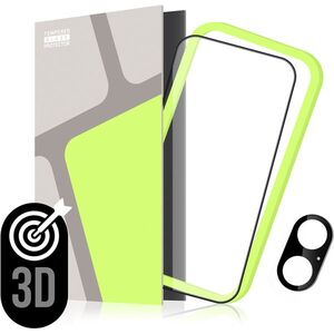 Tempered Glass Protector 3D iPhone 16 üvegfólia + kamera védő fólia + applikátor - Case Friendly kép