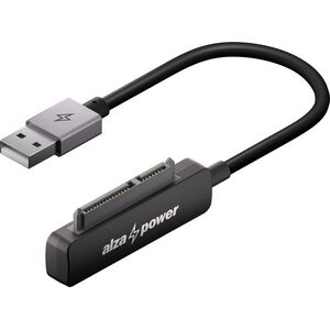 AlzaPower USB-A 3.2 Gen 1 (M) to SATA 3.0 0.2m černý kép