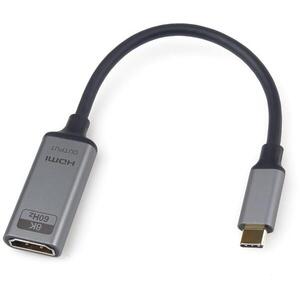 PremiumCord adapter USB-C-ről HDMI-re 8K@60Hz, 4K@144Hz Aluminium 20cm kép
