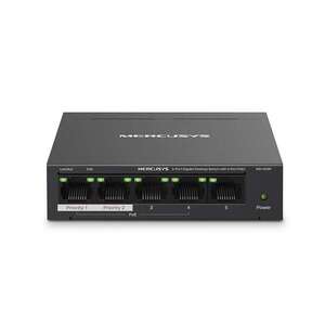 MERCUSYS Switch 5x1000Mbps (4xPOE+), Fémháza Asztali, MS105GP (MS105GP) kép