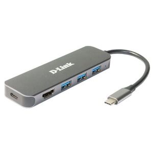 D-Link DUB-2333 USB-C Hub Dokkoló - 3x USB 3.0, HDMI 4K kép