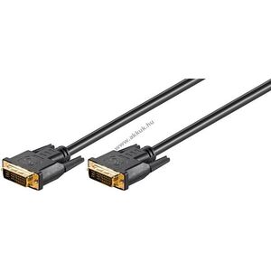 Goobay DVI-I Dual-Link kábel DVI-I (24+5 pin) - DVI-I (24+5 pin) 10m aranyozott csatlakozó kép