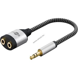 Goobay AUX adapter 1-ből 2-be sztereó 3, 5mm 0, 18m kép