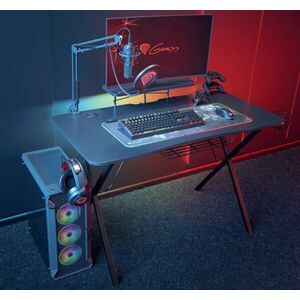 Natec Genesis Holm 300 RGB gaming asztal fekete kép