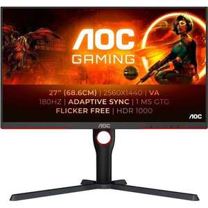 AOC 27" Q27G3XMN/BK Gaming Monitor kép