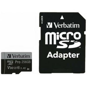 Pro microSDXC 256GB CL10 + Adapter (47045) kép
