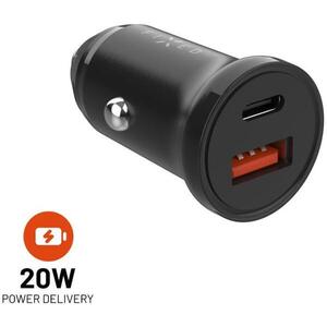 FIXED Car USB-C + USB kimenet, PD, 20 W, fekete kép
