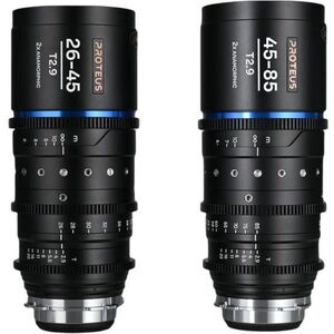 Proteus Zoom 2x Anamorphic 2-lens Bundle (26-45mm, 45-85mm) Blue (Arri PL/Canon EF) (VE2645ZOOMBPLEFBM) kép