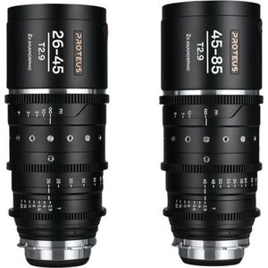 Proteus Zoom 2x Anamorphic 2-lens Bundle (26-45mm, 45-85mm) Silver (Arri PL/Canon EF) (VE2645ZOOMBPLEFSM) kép