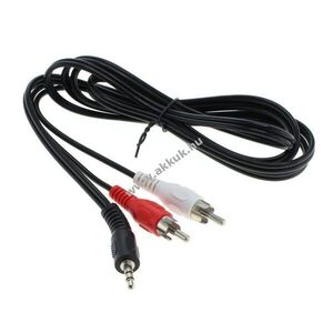 Audio-video kábel 3, 5mm csatlakozó - 2x RCA (cinch) csatlakozó 1, 5m kép