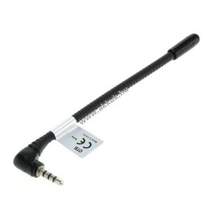 OTB TMC antenna 3, 5mm jack 90° csatlakozó 10cm fekete kép