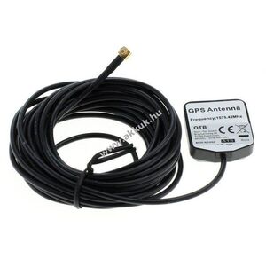 OTB GPS antenna MCX csatlakozóval mágneses talppal 90 fokos derékszögű csatlakozó kép