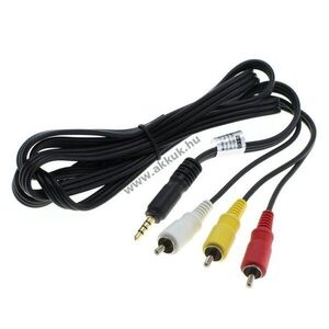 OTB videókábel kompatibilis Nokia CA-75 3, 5mm jack - 3x RCA (cinch) (sárga/fehér/piros) 1, 20m kép