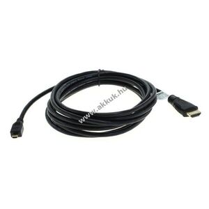 OTB High Speed HDMI kábel Micro-HDMI csatlakozó Ethernet 3m 4, 0mm kép