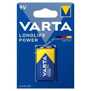 Varta LONGLIFE Power 9V E-Block 4922 elem alkáli-mangán kép