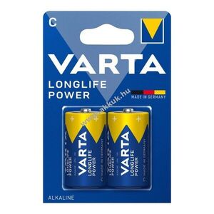 Varta Longlife Power C (bébi méret) 1, 5V 2db csomag alkáli-mangán (ZN/MNO2) kép
