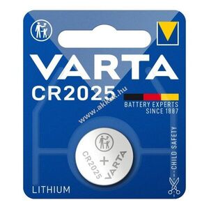 Varta Electronics CR2025 6025 3V 157mAh gombelem Li/MnO2 kép