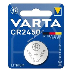 Varta CR2450 6450 3V 570mAh elem Li/MnO2 kép