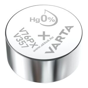 Varta V357 óraelem 1, 55V 145mAh SR44SW V13GS ezüst-oxid kép