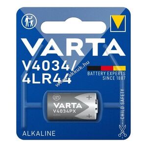 Varta V4034PX 4LR44 4034 6V 170mAh alkáli-mangán kép
