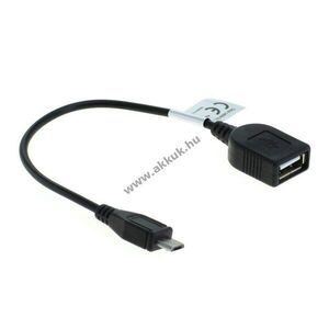 OTB Micro-USB OTG adapterkábel 15cm micro-USB csatlakozó USB-A aljzat kép